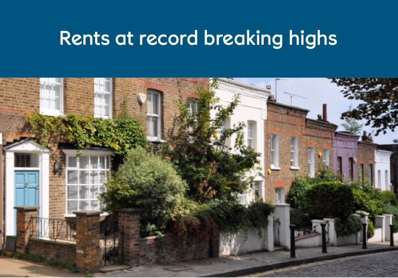 Rents at record breaking highs